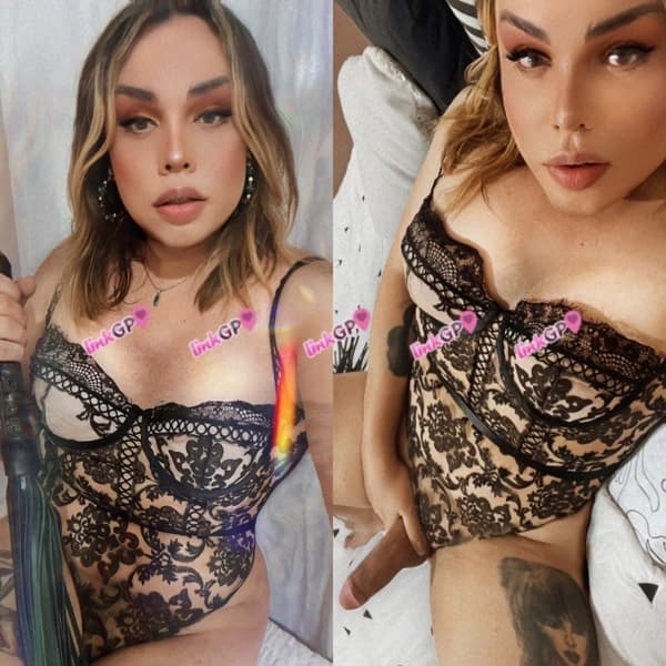 Videochamada erótica trans com inversão de papéis (8) — Lola Fortuna